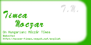 timea moczar business card